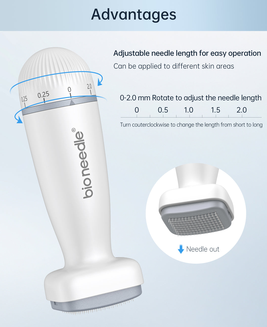 Dr. Pen Bio Needle 120 Pin Adjustable Microneedling Stamp