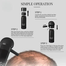 Load image into Gallery viewer, Hair Reboot Hair Fibers Perfecting 3-in-1 Kit Set, with 25g Hair Rebuilding Fibers, Perfect Fit Spray Applicator Pump Nozzle&amp;Hair Fibers Styling Spray