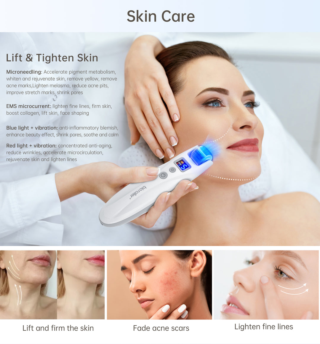 Dr.Pen Bio Roller G5 Microneedling Device with LED EMS