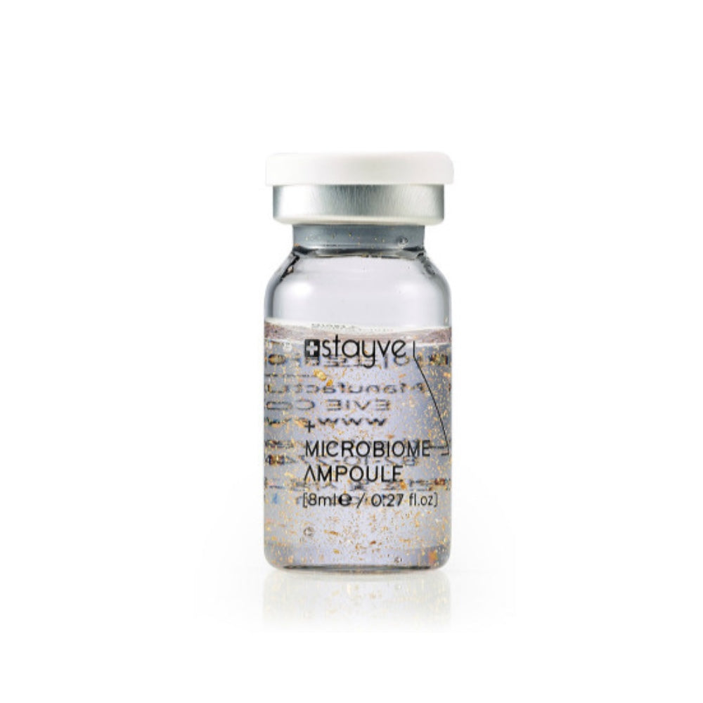 Close up to Stayve Microbiome Ampoule single vial