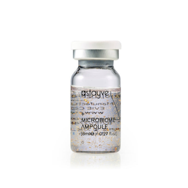 Close up to Stayve Microbiome Ampoule single vial