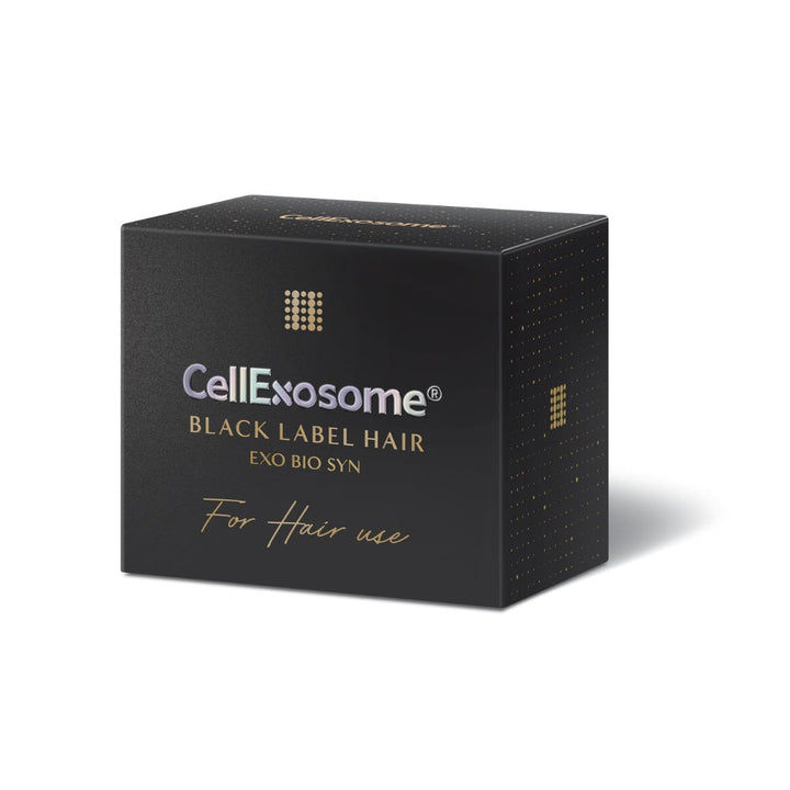 CellExosome Black Label Hair packaging box 