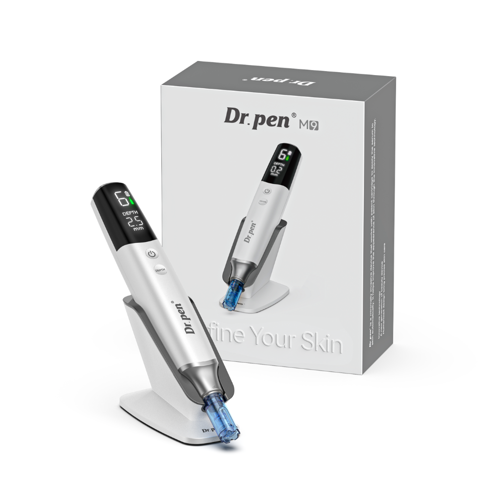 Dr. Pen M9 Microneedling Pen with Box white & grey coloured 