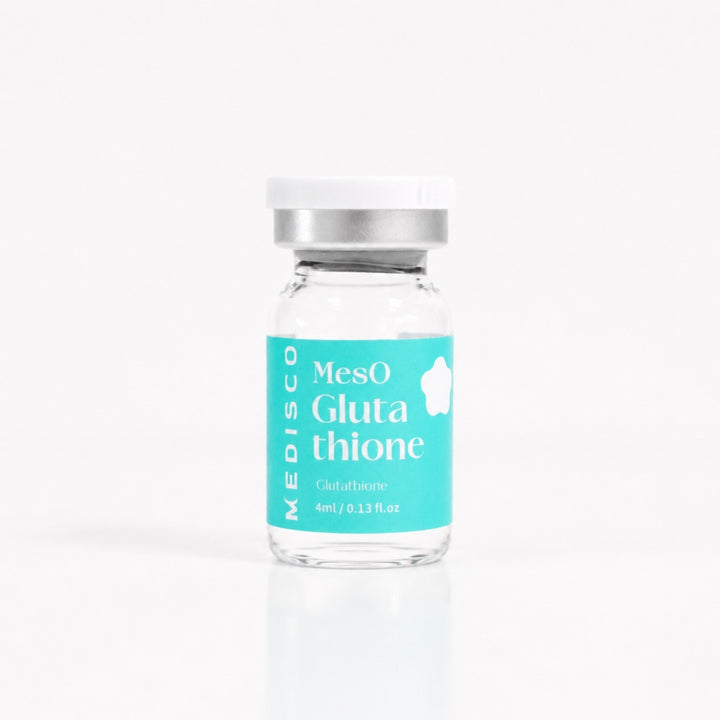 Medisco MesO Glutathione 4 ml vial with teal label on white background