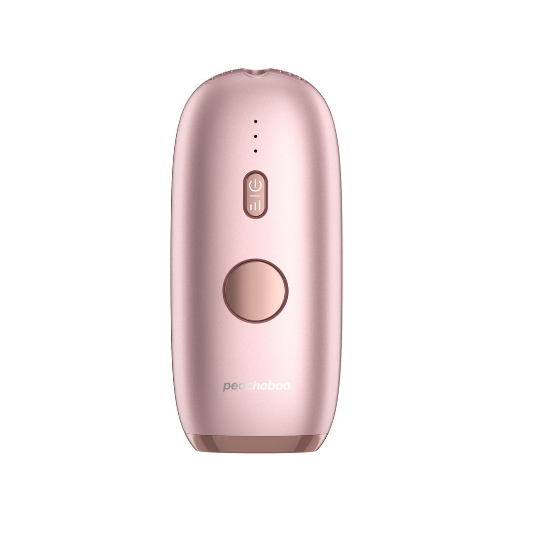 Peachaboo T11 IPL Laser Hair Remover in rose gold color.