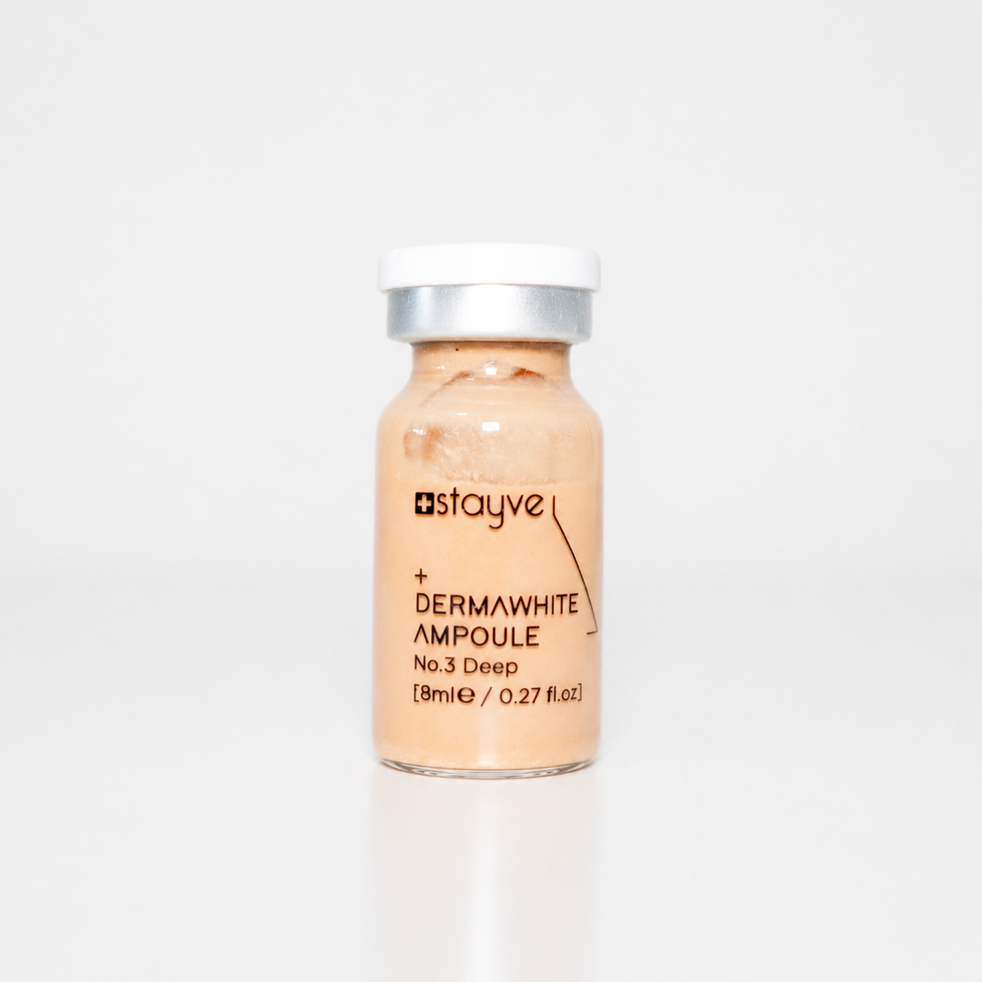 Stayve BB Glow Dermawhite Ampoule No.3 Deep single 8ml vial on a white background