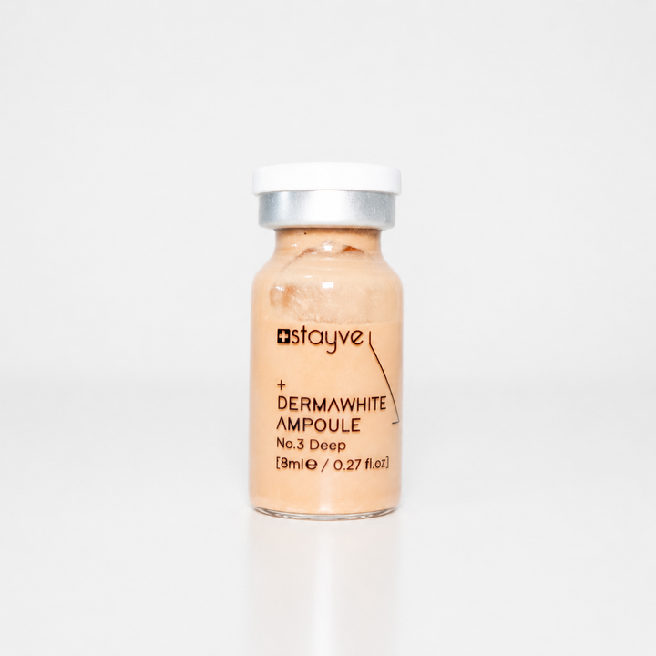 Stayve BB Glow Dermawhite Ampoule No.3 Deep single 8ml vial on a white background