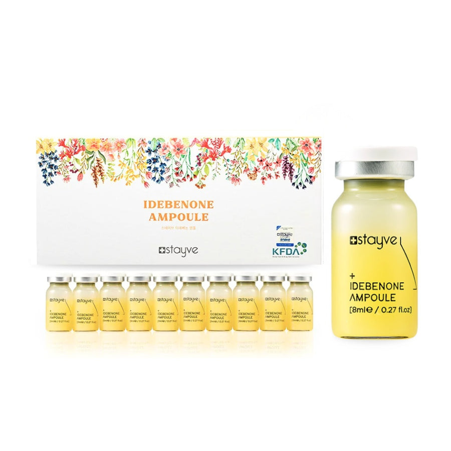 Stayve Idebenone Ampoule packaging with ampoules and box 