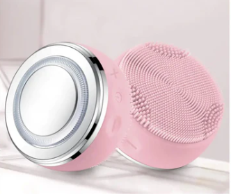 Facial Cleansing Brush with EMS & LED Light Therapy