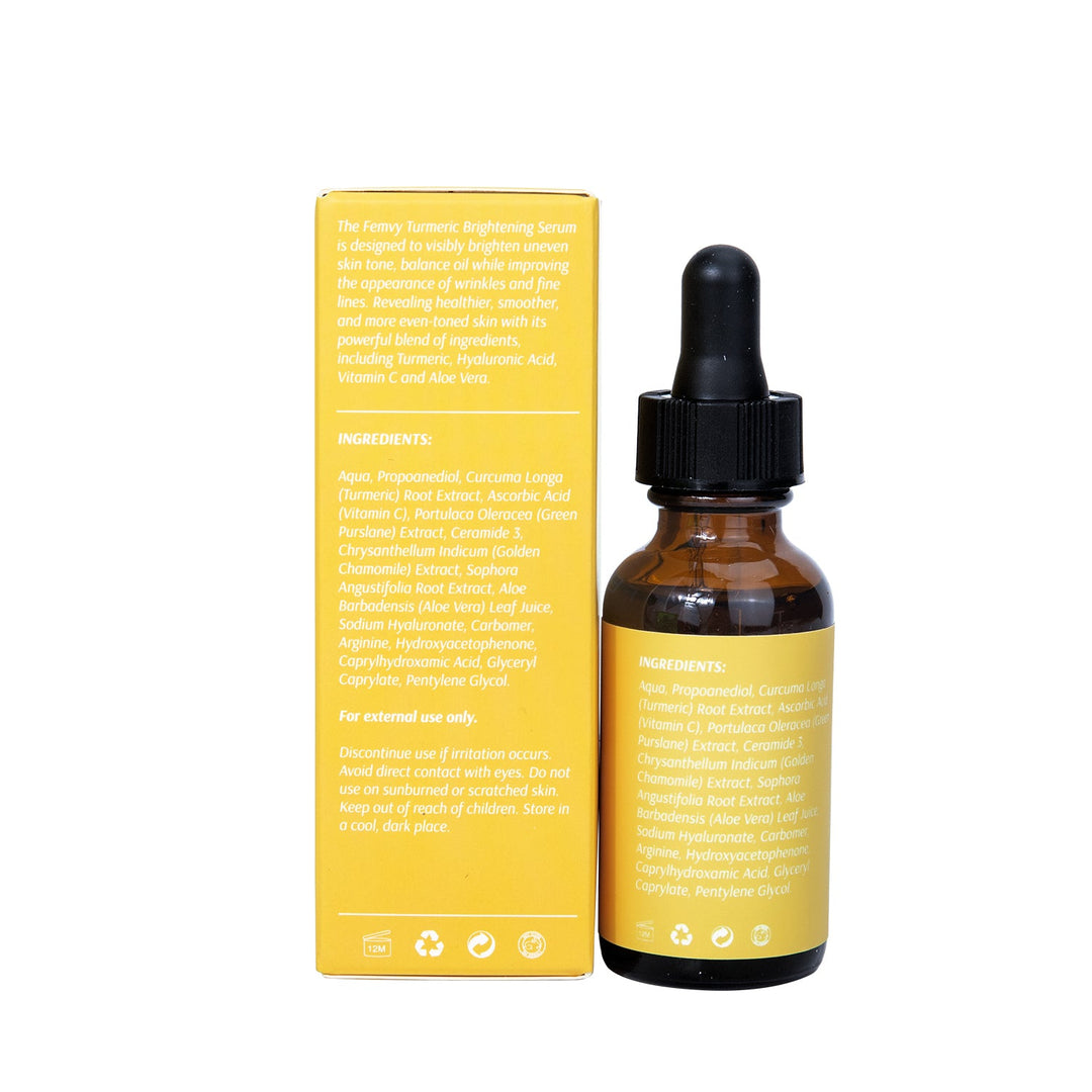 Femvy Turmeric Brightening Serum 30ml with box