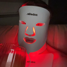 Load image into Gallery viewer, Zobelle Lumiere Silicone LED Light Therapy Mask worn by Scott Duncan 